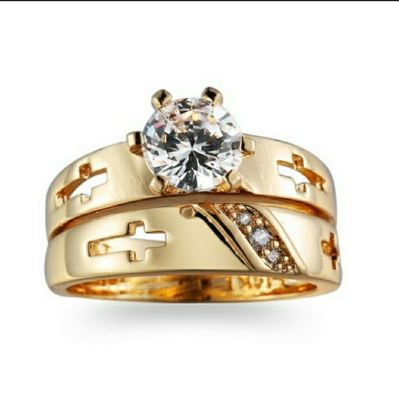 Laminated gold ring - Picture 1 of 2